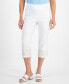 Фото #1 товара Petite Embroidered-Trim Capri Pants, Created for Macy's