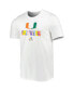 Фото #3 товара Men's White Miami Hurricanes Pride Fresh T-shirt