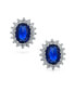 Фото #3 товара Серьги Bling Jewelry 5CT Royal Blue CZ Halo Crown