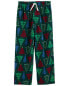 Kid Christmas Tree Pull-On Fleece Pajama Pants 6