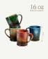 Blaze Mugs Assorted Colors, Set Of 4