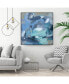 Фото #3 товара 30" x 30" Abstract Blues I Art Block Framed Canvas