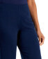 Фото #4 товара Petite Solid Knit Cropped Pants, Created for Macy's