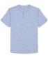 ფოტო #2 პროდუქტის Men's 2-Pc. Heathered Henley Shirt & Shorts Pajama Set