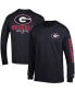 Men's Black Georgia Bulldogs Team Stack Long Sleeve T-shirt