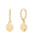 Camille Charm 14K Gold Plated Huggie Earrings