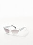 Фото #5 товара Jeepers Peepers cat eye sunglasses in transparent