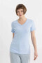 Фото #1 товара Kadın T-shirt I1080az/be745 Lt.blue