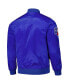 ფოტო #2 პროდუქტის Men’s Royal Texas Rangers Wordmark Satin Full-Snap Jacket