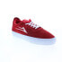 Фото #2 товара Lakai Essex MS4220263A00 Mens Red Suede Skate Inspired Sneakers Shoes 8.5