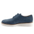 Фото #4 товара Softwalk Willis S1811-421 Womens Blue Narrow Nubuck Oxford Flats Shoes