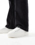 Tommy Jeans clean platform trainers in white and black