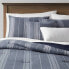 Фото #1 товара 5pc Full/Queen Bowen Reversible Herringbone Stripe Comforter Bedding Set Blue -