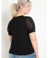 ფოტო #3 პროდუქტის Plus Size Combo Sleeve Tee