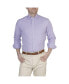 ფოტო #1 პროდუქტის Men's Mini Gingham Cotton Stretch Long Sleeve Shirt