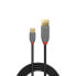 Фото #3 товара Lindy 3m USB 2.0 Type A to C Cable, Anthra Line, 3 m, USB A, USB C, USB 2.0, 480 Mbit/s, Black, Grey