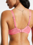 Фото #5 товара Ivory Rose Fuller Bust high apex sheer heart mesh bra in pink