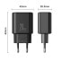 Фото #7 товара Ładowarka sieciowa USB-A USB-C PD 20W + kabel USB-C JR-TCF05 czarna