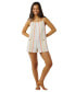 ფოტო #4 პროდუქტის Juniors' Classic Surf Stripe Cotton Romper