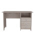 Фото #3 товара Jacksonville 3 Drawers Computer Desk with Open Storage Cabinet