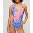 Фото #1 товара Купальник SUPERDRY Print Scoop Back Swimsuit "Мульти-мрамор" для плавания