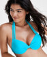 Juniors' Strappy Underwire Push-Up Bikini Top, Created for Macy's