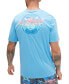 ფოტო #2 პროდუქტის Men's Short Sleeve Crewneck Performance Graphic Swim Shirt