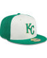 Фото #2 товара Men's White/Green Kansas City Royals 2024 St. Patrick's Day 59FIFTY Fitted Hat