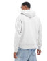 Jack & Jones Premium oversized heavy weight hoodie in light grey marl