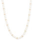 Фото #2 товара Lauren Ralph Lauren pavé & Imitation Pearl Beaded 17" Collar Necklace