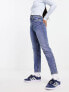 Stradivarius slim mom jean with stretch in authentic blue