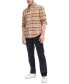 Фото #4 товара Men's Big & Tall Westley Regular-Fit Plaid Button-Down Brushed Twill Shirt