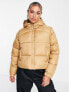 Фото #1 товара Missguided hooded padded jacket in stone