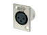 Neutrik NTR-NC3FP1 - Black - Silver - Nickel - Polyamide - Steel - Zinc steel - Nickel - UL 94 HB - IEC 61076-2-103 - IP 40 - IEC 68-2-20 - 27 mm - 36.7 mm