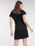 Фото #2 товара ASOS DESIGN Tall nipped in waist mini dress in black