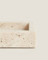 Beige marble bathroom soap dish