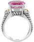 ფოტო #3 პროდუქტის EFFY® Pink Topaz Statement Ring (13-3/4 ct. t.w.) in Sterling Silver & 18k Gold