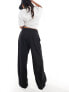 Фото #9 товара Stradivarius STR Petite slouchy tailored trouser in black