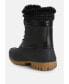 Фото #3 товара Womens capucine fur collar contrasting lug sole boots