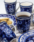 Фото #6 товара Blue Garden 16 Piece Hand-painted Dinnerware Set