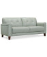 Фото #1 товара Ashlinn 81" Tufted Pastel Leather Sofa, Created for Macy's