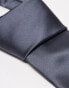 My Accessories plain tie in black satin