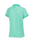 Фото #2 товара Women's Mint WM Phoenix Open End on End Lisle ProDry V-Neck Golf Polo Shirt