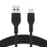 Фото #3 товара Универсальный кабель USB-C-USB Belkin BOOST↑CHARGE Flex Чёрный 3 m