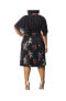 ფოტო #2 პროდუქტის Plus Size Lillian Embroidered Mesh Midi Cocktail Dress