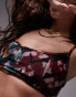 Фото #2 товара Topshop mix and match skinny scoop neck cami bikini top in blurred shell print