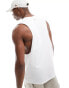 Фото #2 товара ASOS 4505 Icon training sleeveless tank top with dropped armhole with quick dry in white