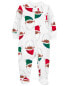 Baby Santa Zip-Up Fleece Sleep & Play Pajamas 3M