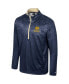 Фото #2 товара Men's Navy Notre Dame Fighting Irish The Machine Half-Zip Jacket