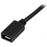 Фото #3 товара StarTech.com Micro-USB Extension Cable - M/F - 0.5m (20in), 0.5 m, Micro-USB B, Micro-USB B, USB 2.0, 480 Mbit/s, Black